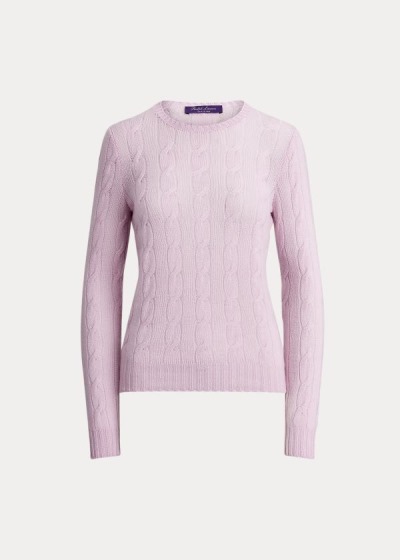 Women's Ralph Lauren Cable-Knit Cashmere Sweater | 580713XDT